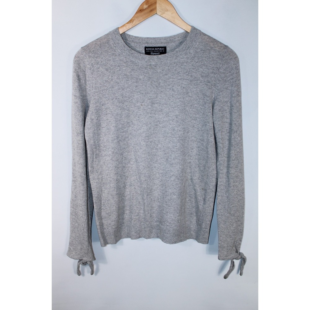 Banana Republic Filpucci Women's Small Gray Lightweight Wool Blend Sweater